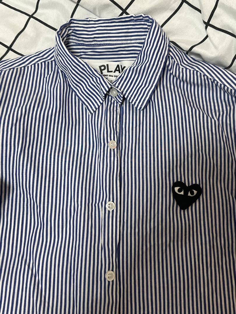 PLAY Comme des Garçons ストライプシャツ S