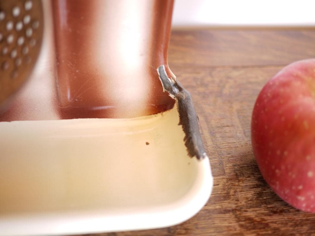 レードルラック　ホーローキッチン　スキンマー2本つき　フレンチカントリー