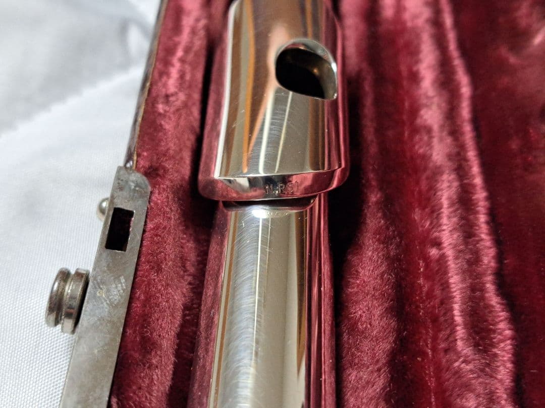 三響フルート 頭部管　NRS-1 (現RT-1)銀製　低音強化タイプ　ケース付