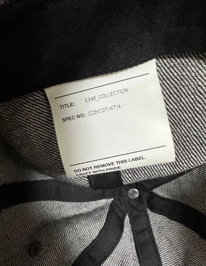 wtaps デニムキャップ　ブラック