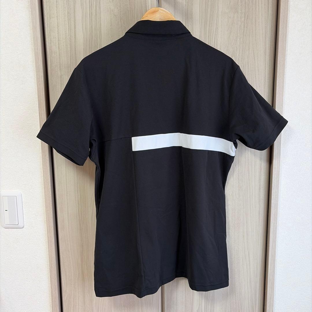 【美品】DESCENTE ゴルフ ポロシャツ XL ブラック