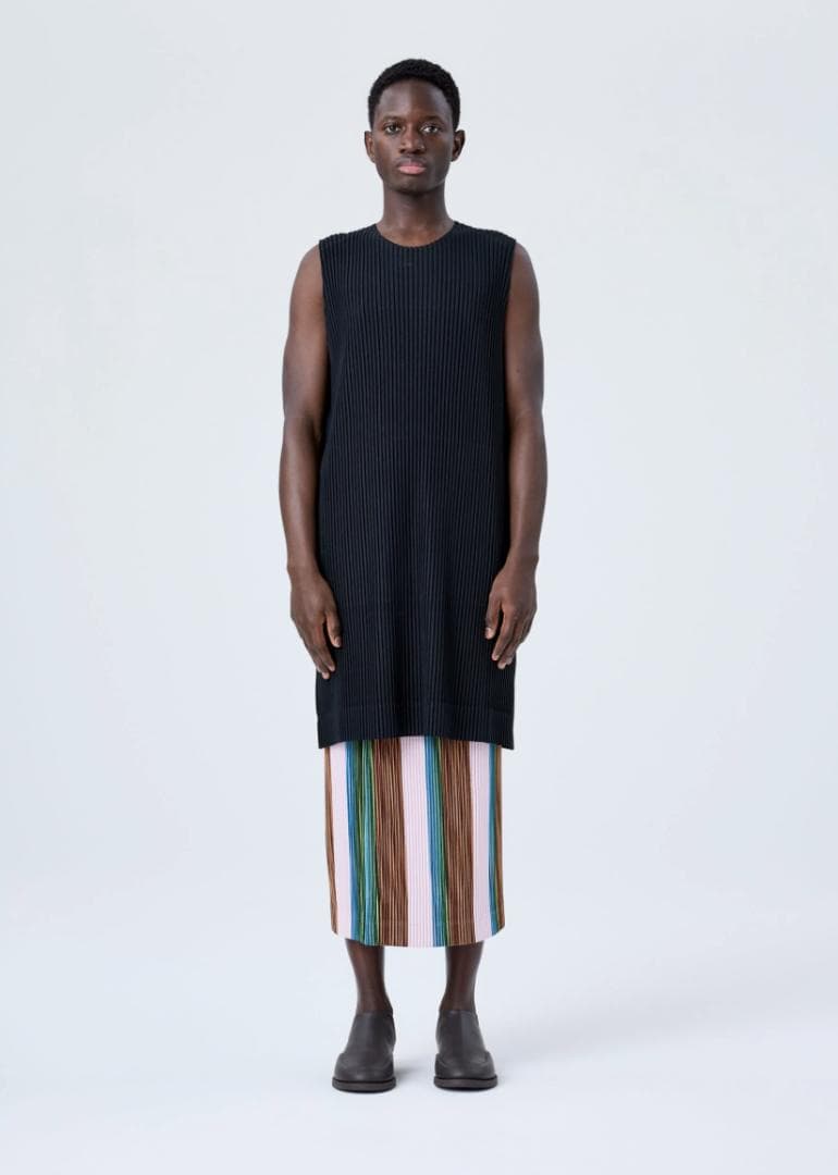 HOMME PLISSE オムプリッセ ロング丈ベスト　HP43JK113