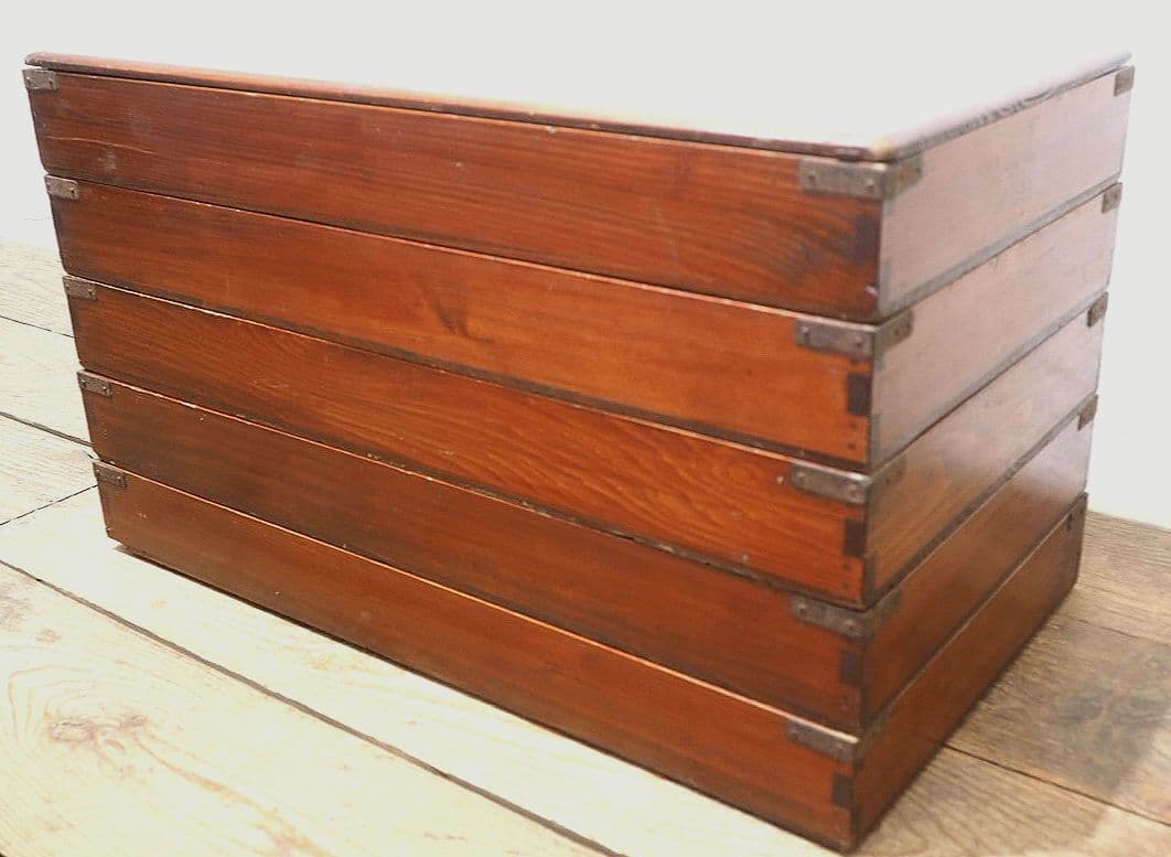 1357 5個セット　レトロな木箱　収納ケース　古家具　古道具　アンティーク