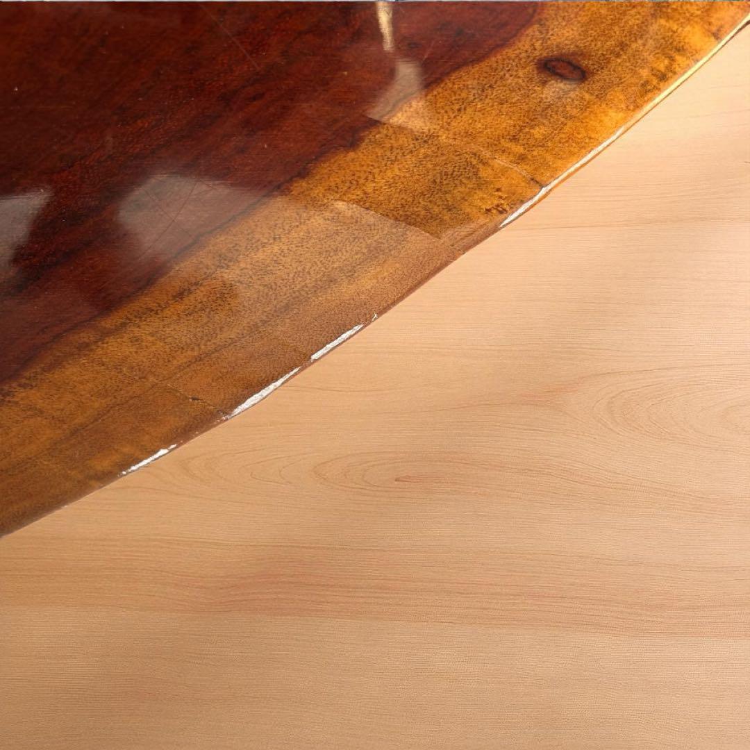 花梨✨一枚板テーブル 高級無垢材 ローテーブル 座卓 和モダン 天然木 鏡面仕上