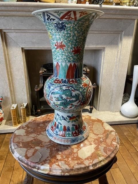 アジア風陶器花瓶 約70cm