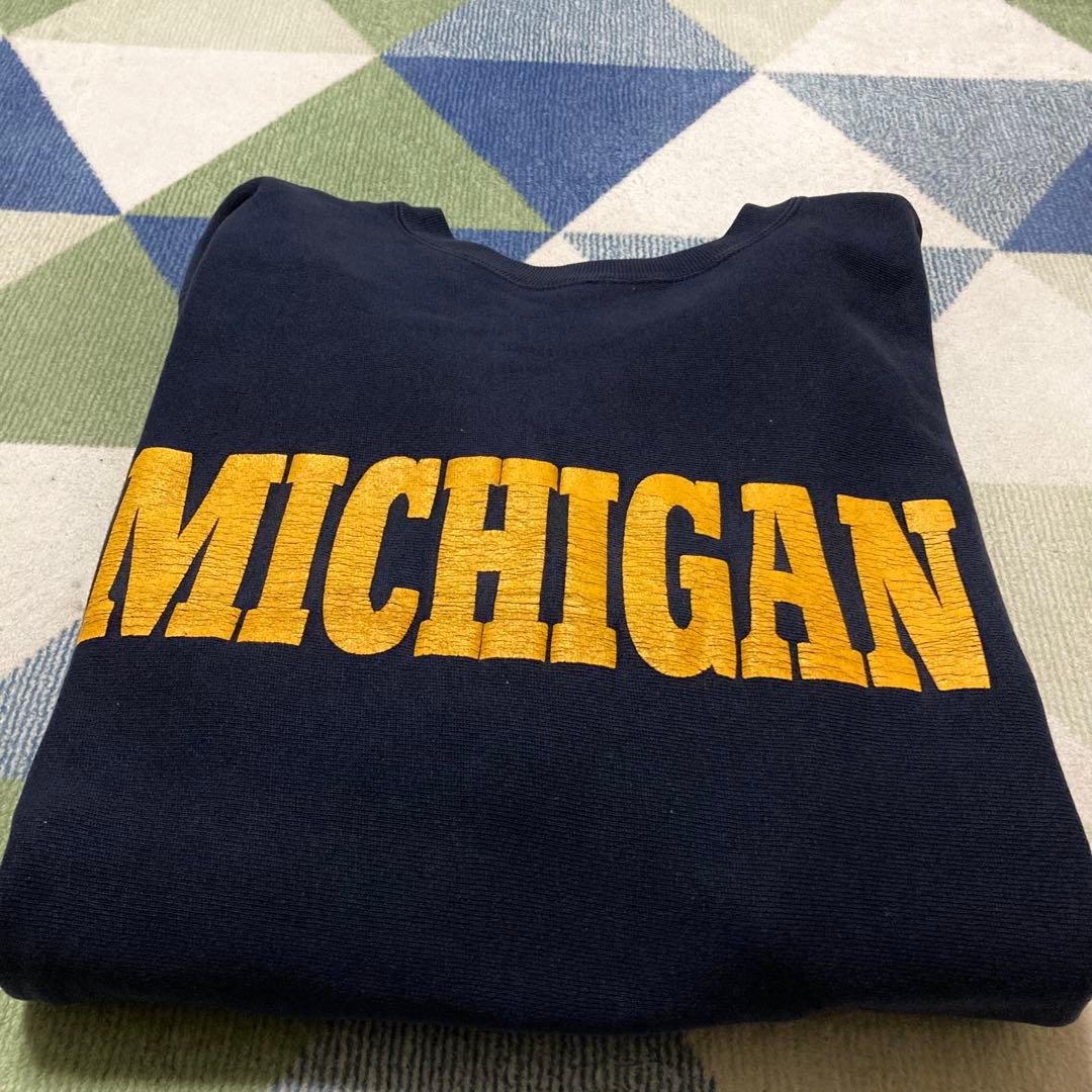 美品80s Championミシガン リバースウィーブトリコタグXLサイズUSA