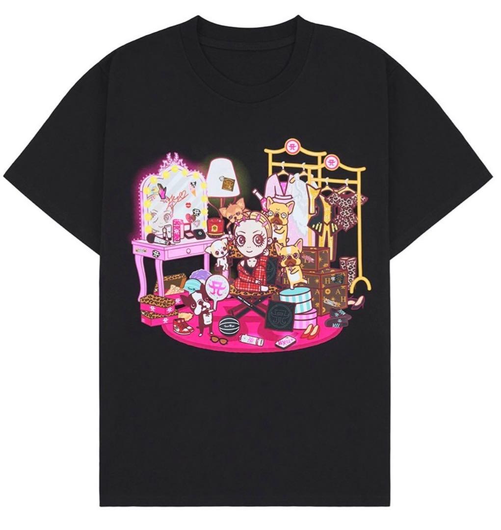 浜崎あゆみ　Tシャツ　XLサイズ　ドレッシングルーム黒 送料無料　匿名配送