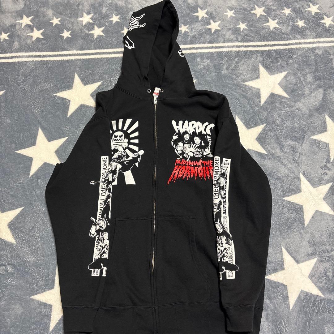と*ぼ様 マキシマムザホルモン ハードコアチョコレート ヘドバン大虐殺 パーカー