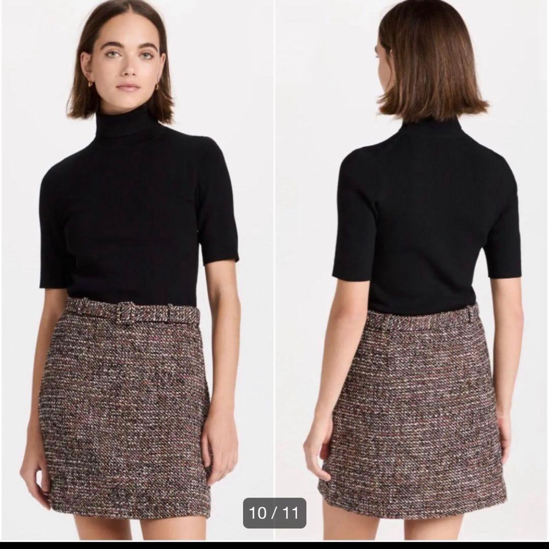 Theory　セオリー　ドッキング　ワンピース　リブ　ニット　ツイード