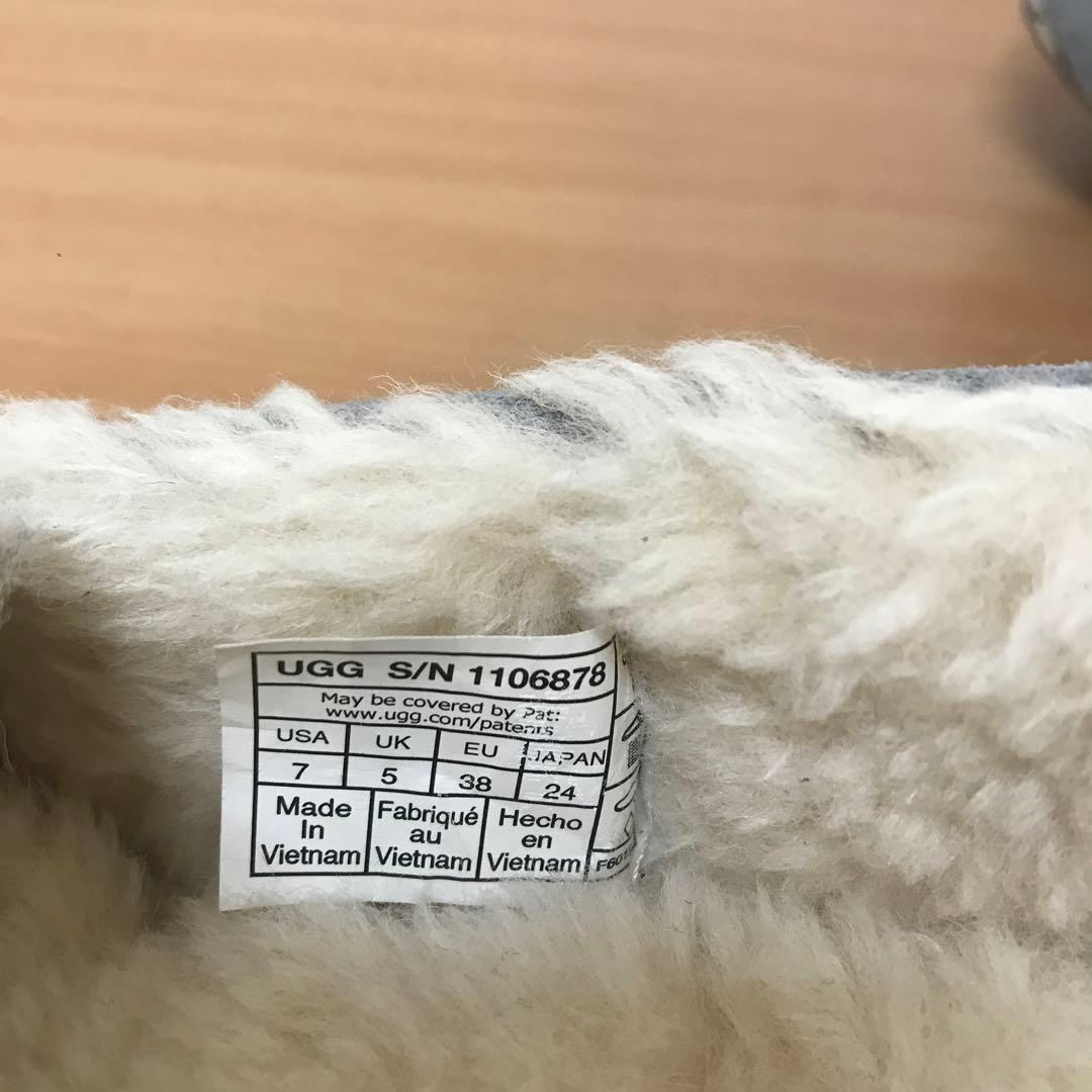 【新品】UGG ANSLEY モカシン ライトグレー 24.0㎝