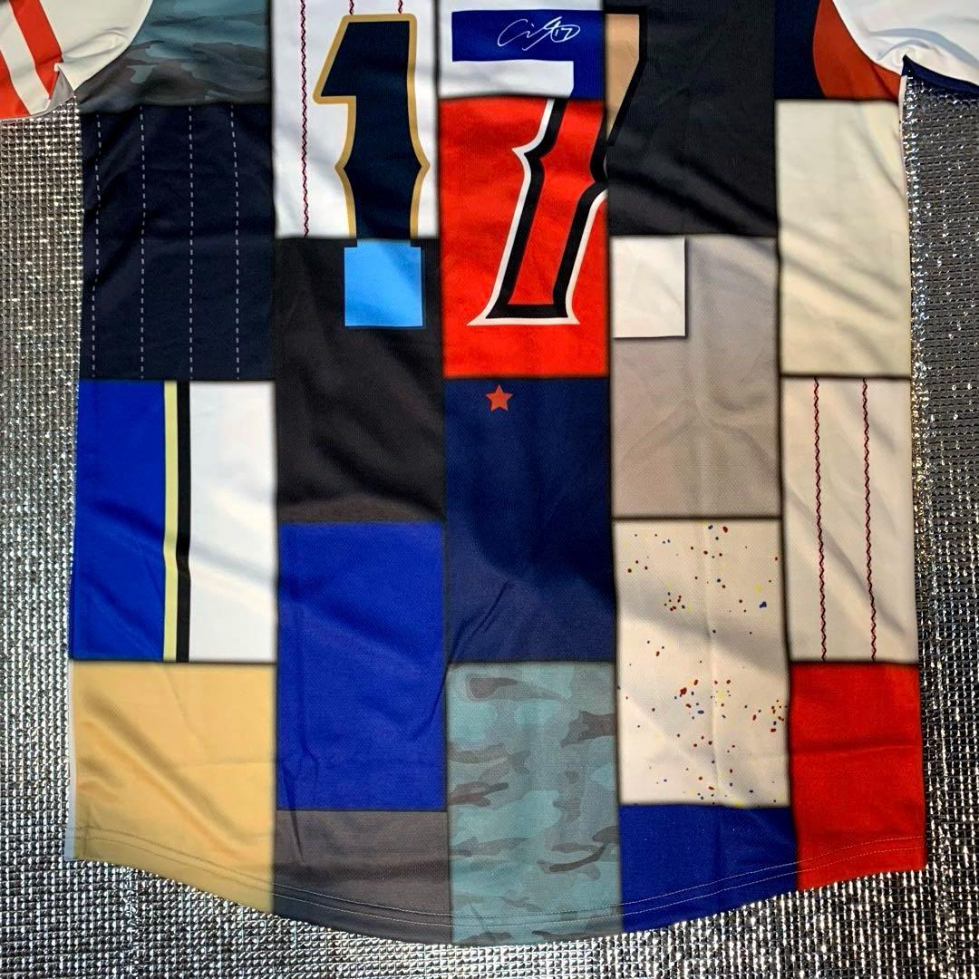 大谷翔平　プリントサイン付き歴代ミックスユニフォーム　50/50CLUB　非売品