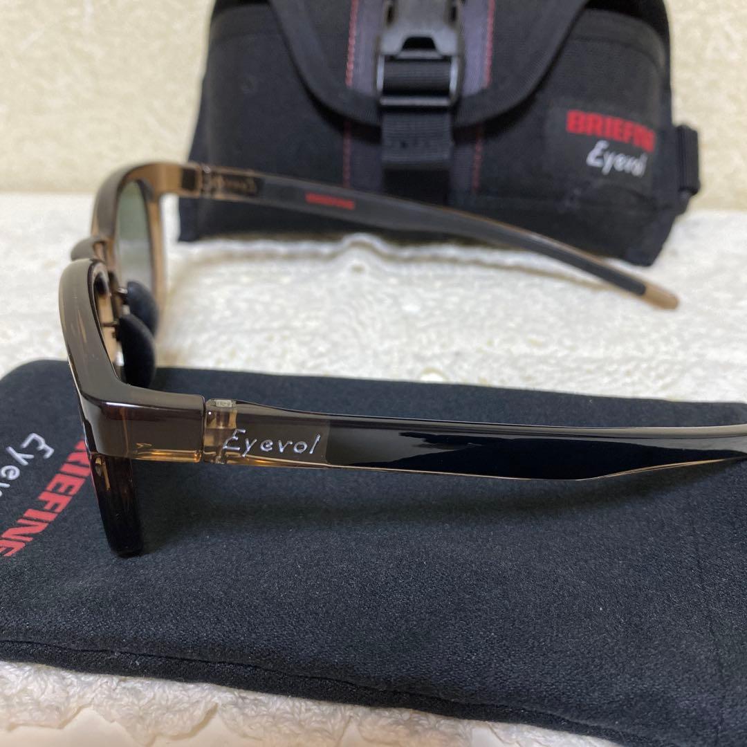 BRIEFING EYevol Eyewear ブラウン ブラック サングラス