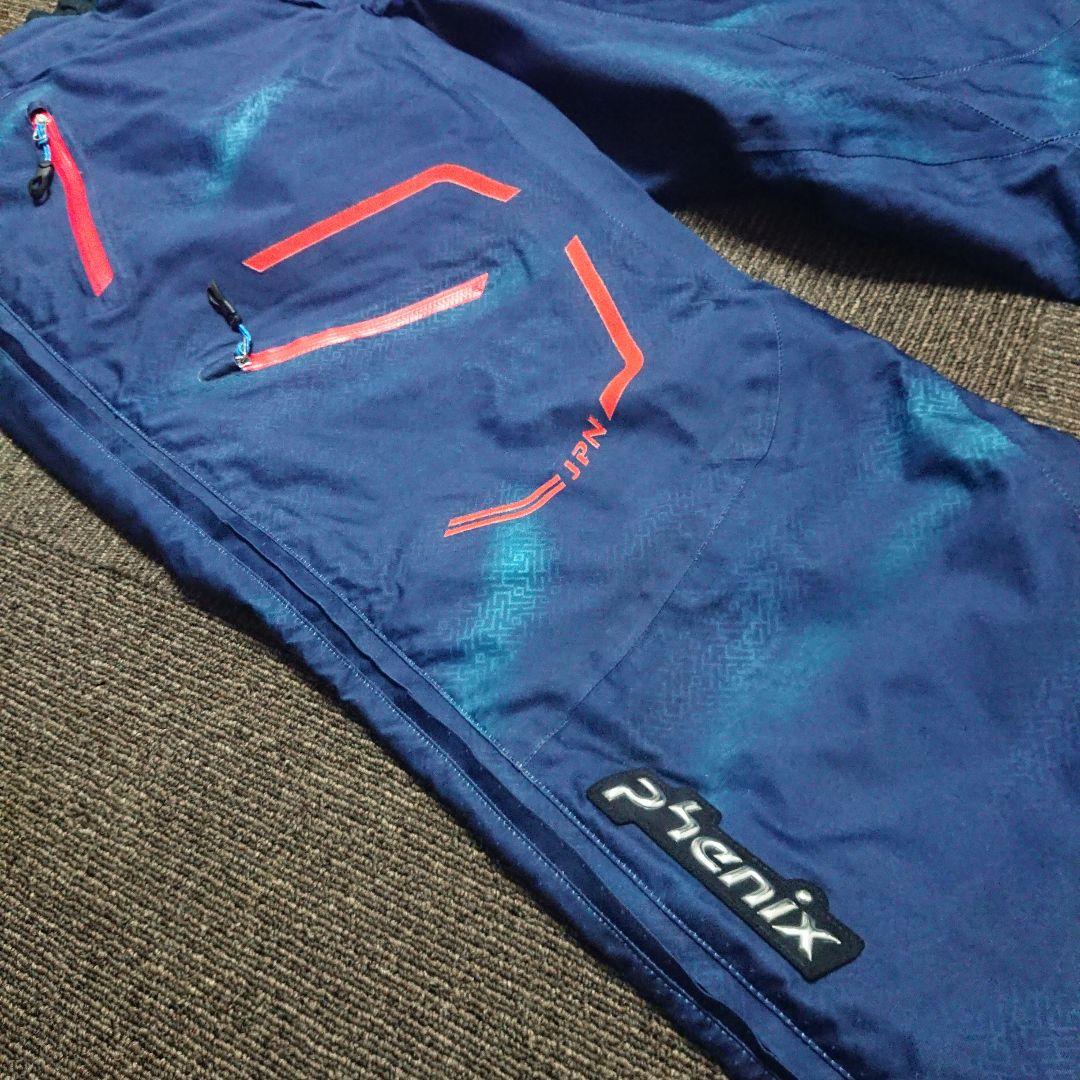 送料無料【Phenix】フルオープンネイビースキーパンツ M