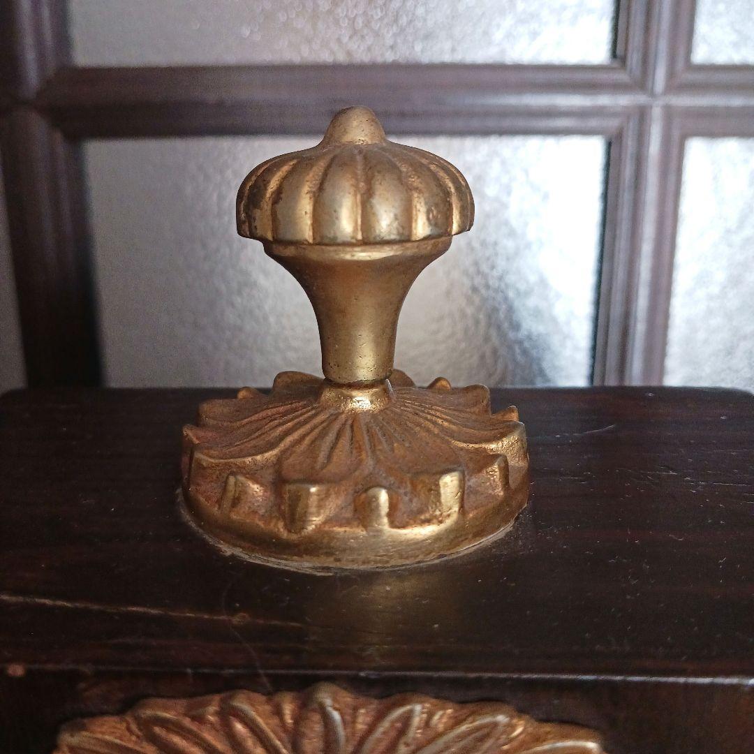 アンティーク木製置き時計