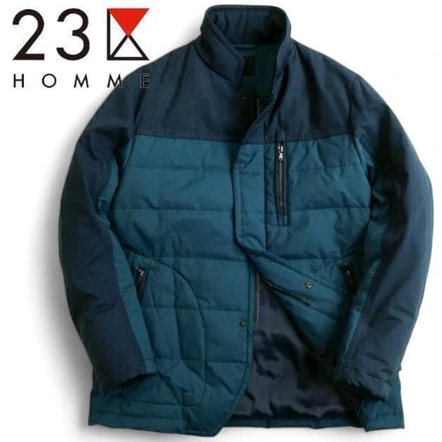 23区 HOMME PERTEX ダウンジャケット ブルゾン 46（Mサイズ程度