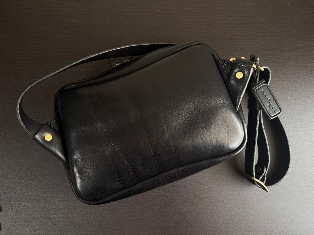 最終値下げ表示【アナロジコ】ウエストポーチ/ ブラック