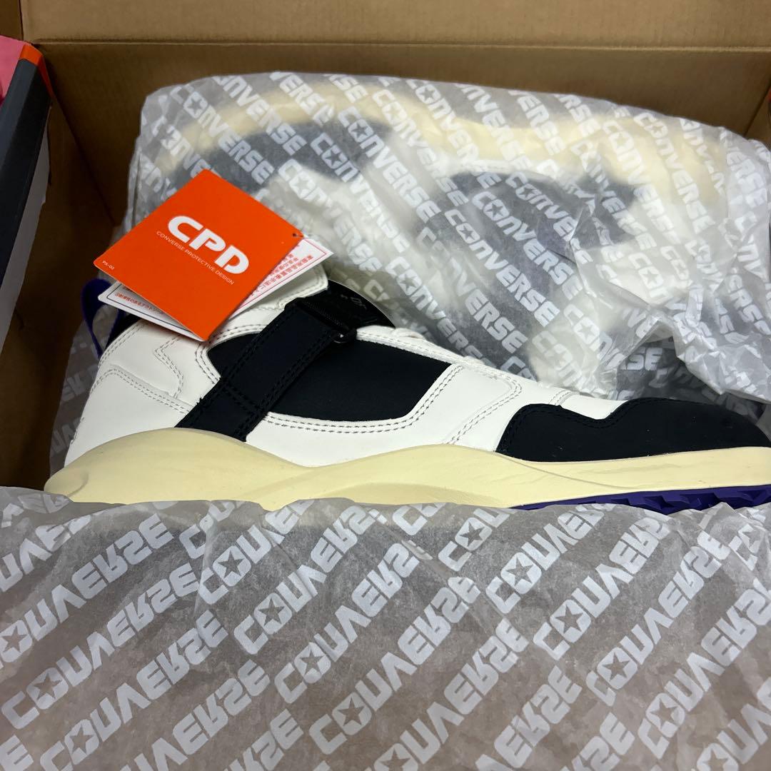 CONVERSE CPDモデル 安全靴 27.5 ホワイト/ブラック/パープル