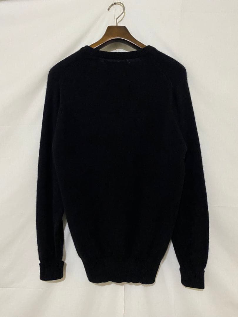 80s Ballantyne バランタイン カシミア ニットブラック 黒　38
