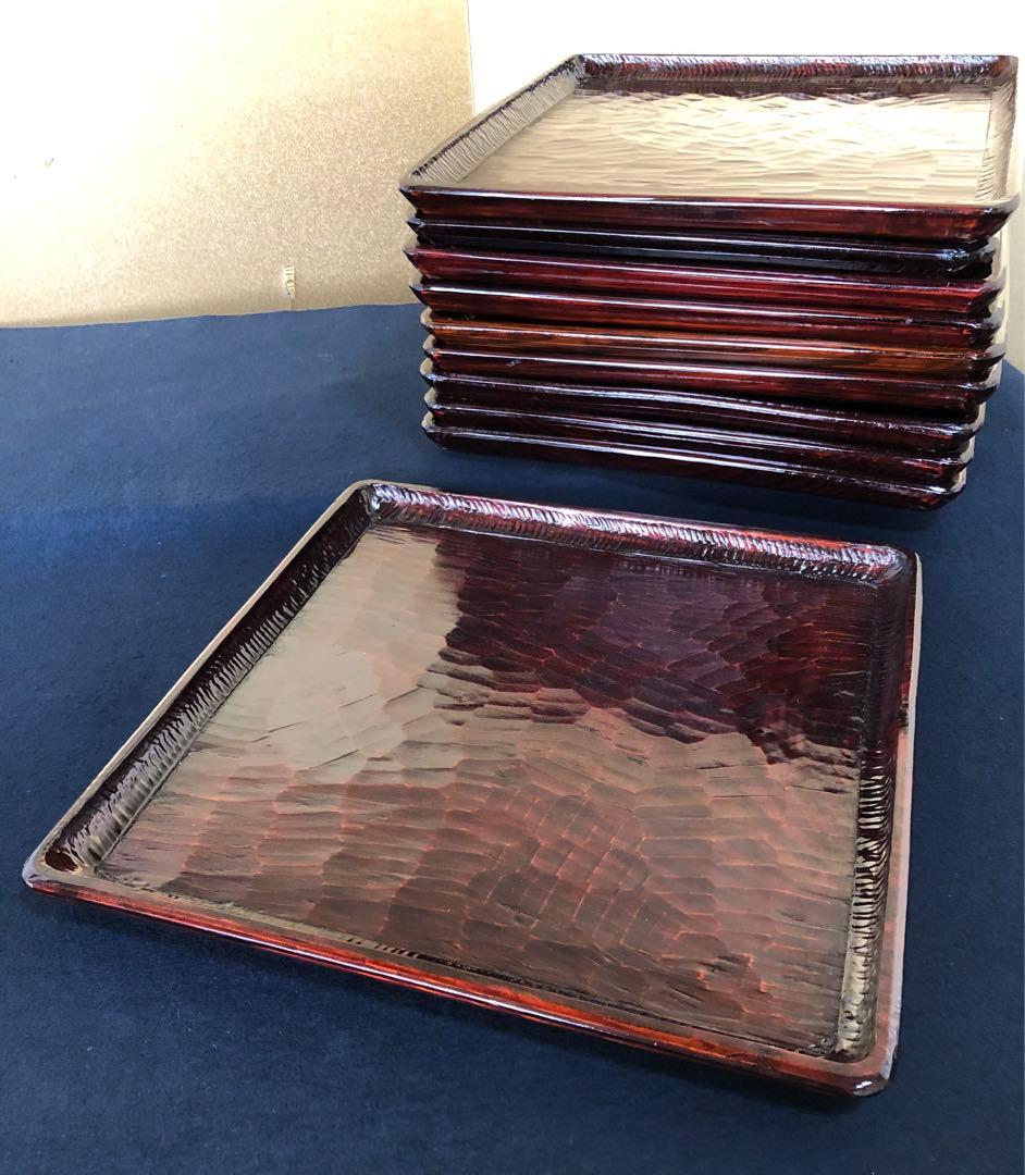 ❗️割引《R》伝統工芸 讃岐彫 讃岐膳5客 四方膳 会席膳 刳抜 251216お5