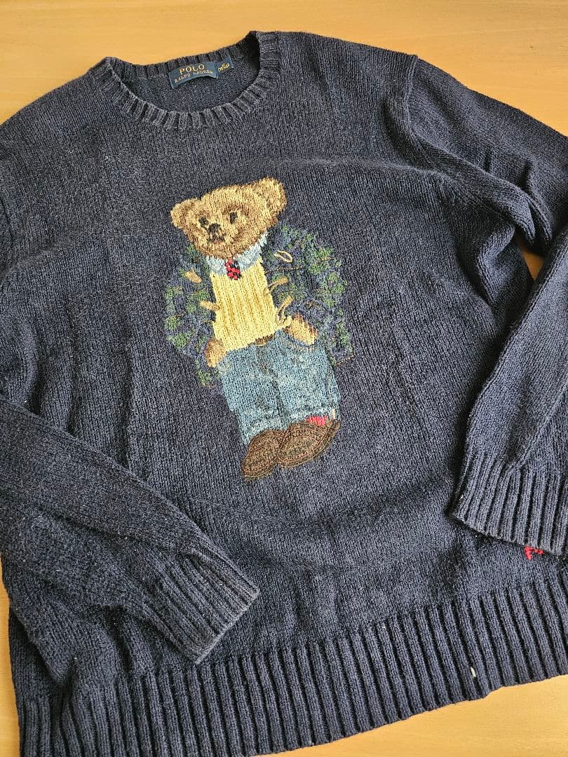 POLO RALPH LAUREN クマ刺繍 ニット M