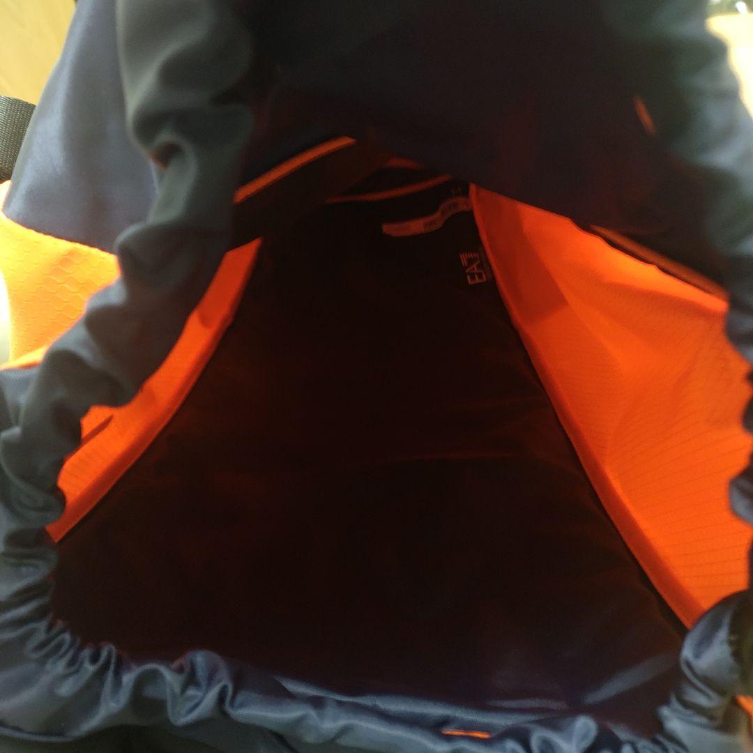 ヴィヴィ=ウエストエンド専用　EA7 バスケットボール用リュック オレンジ迷彩