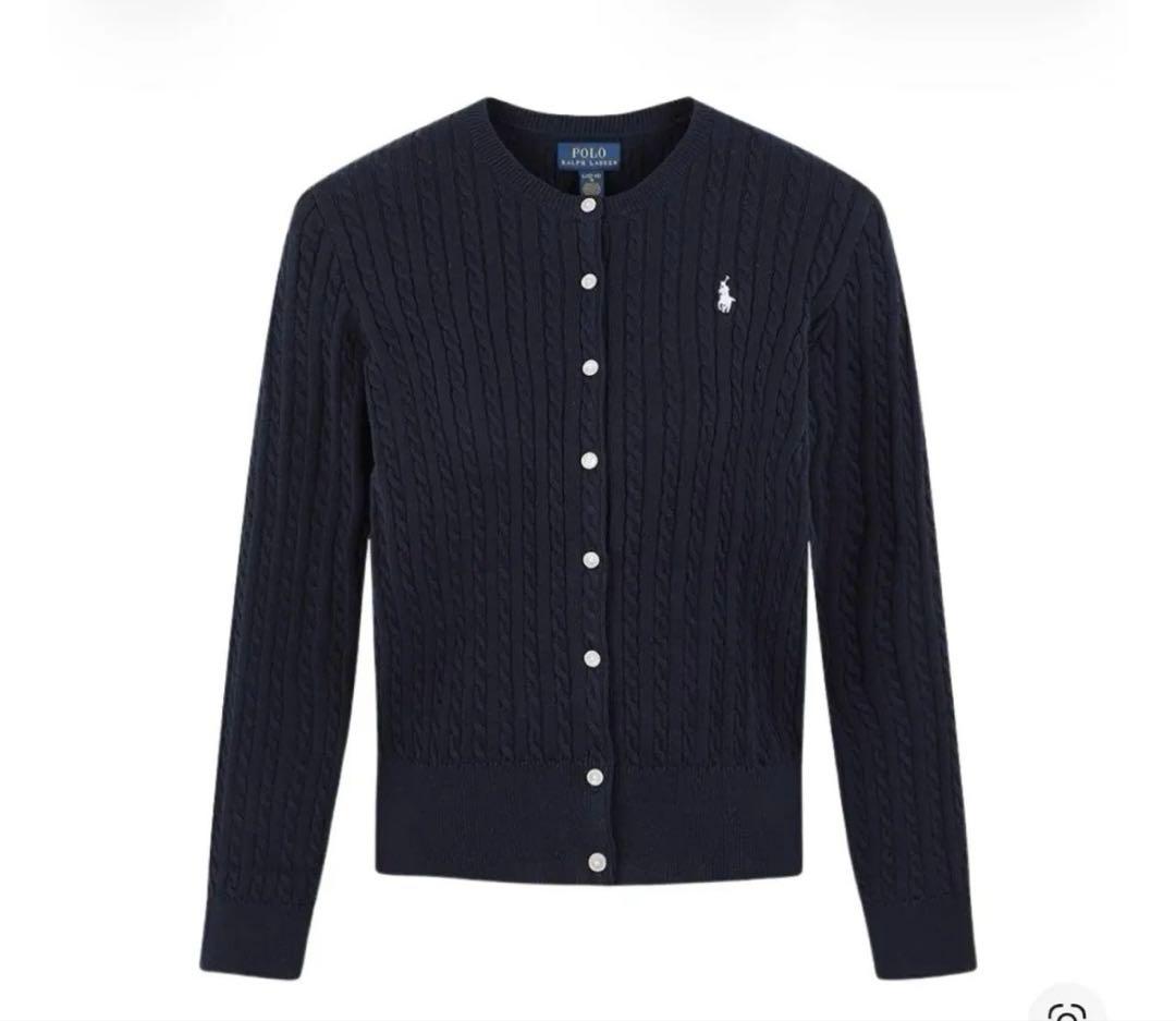 美品 POLO RALPH LAUREN ケーブルニットカーディガン　S〜M