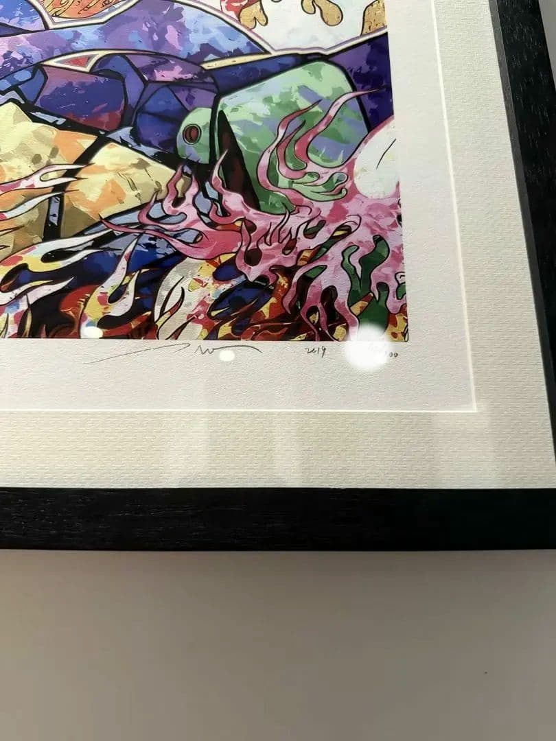 村上隆 版画作品　「庵野秀明監督へのオマージュ：シン・ゴジラ & エヴァ」