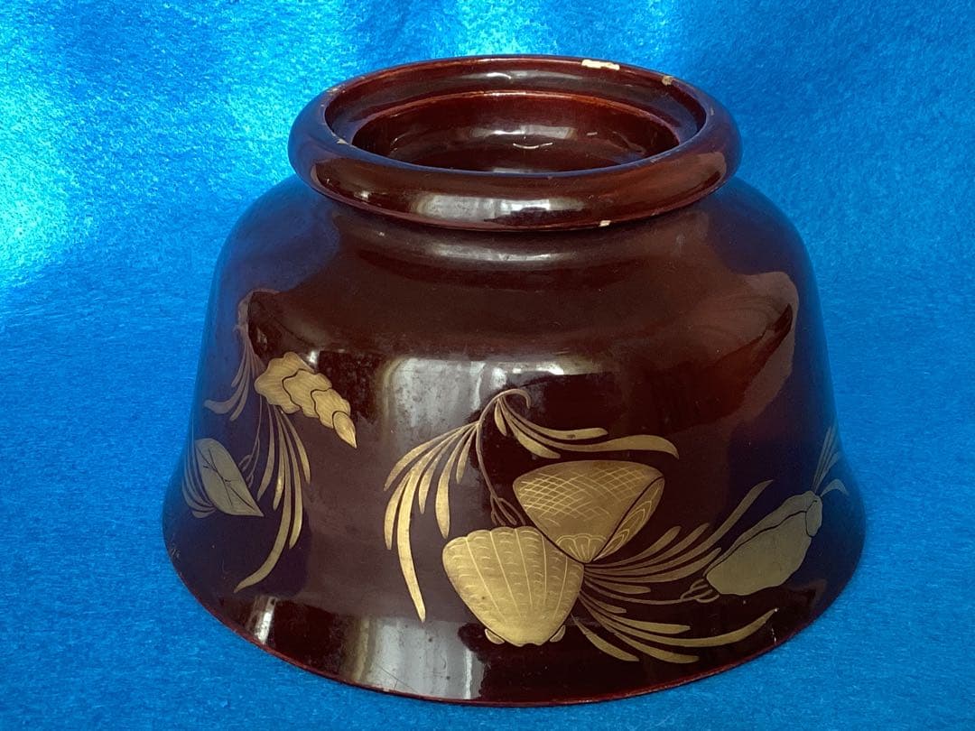 ヴィンテージ　豊楽焼　茶道具　金彩　金継ぎ茶碗　陶芸　漆工芸　江戸後期〜大正