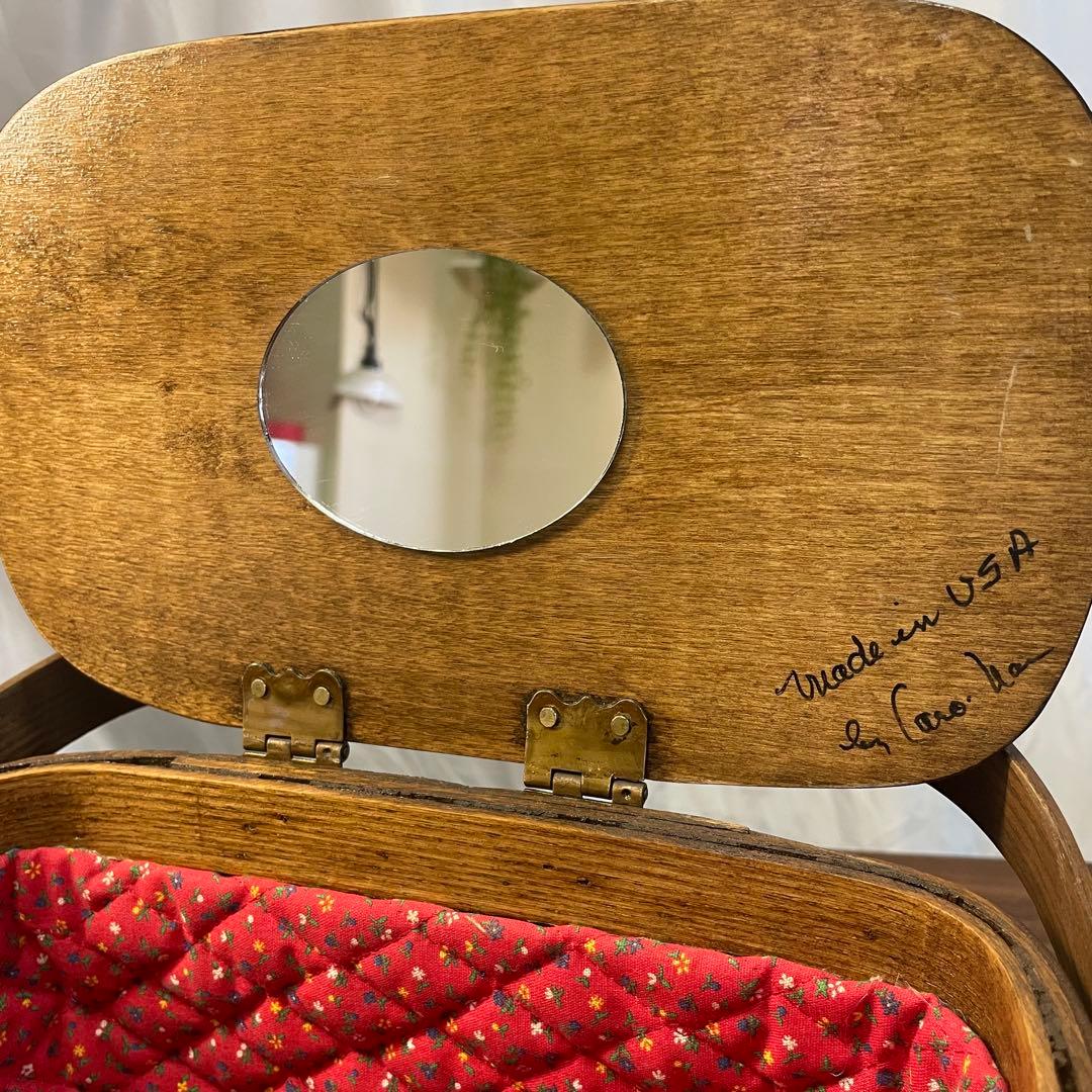 カロナンバスケット トラベルシリーズ 鏡付 希少 ヴィンテージ