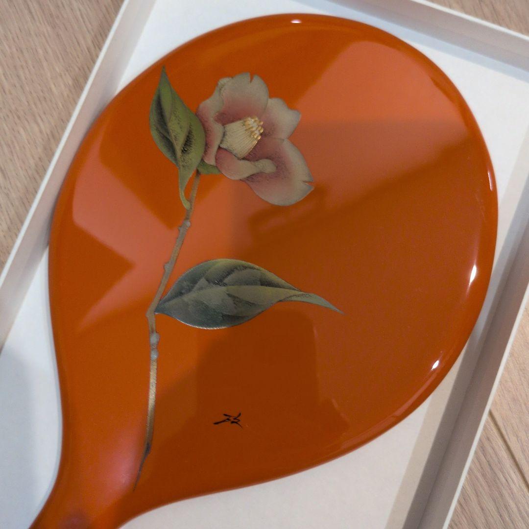 輪島塗人気作家小田原延子手鏡　象彦　山中塗　津軽塗　越前塗　春慶