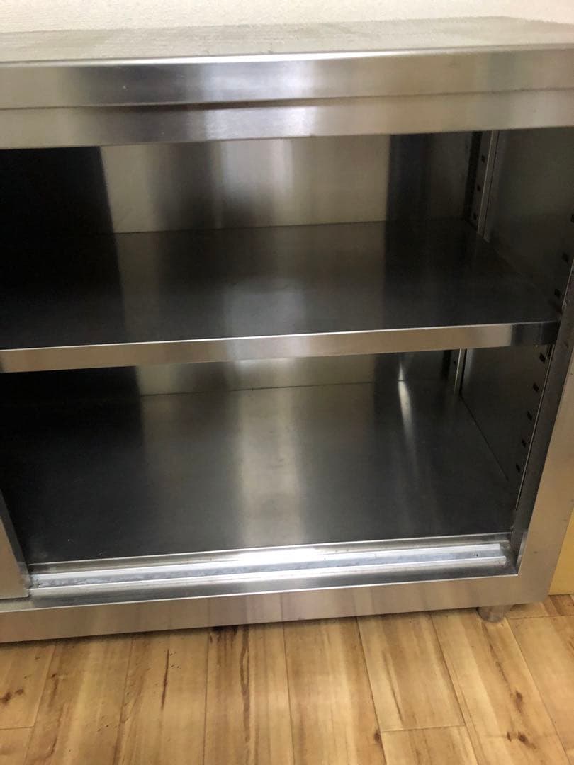 タニコーステンレス製収納キャビネット 2段