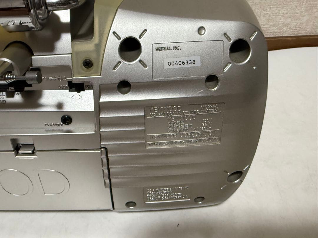 完動品 KENWOOD MDX-F3 CD MD AM/FMラジオ　ラジカセ