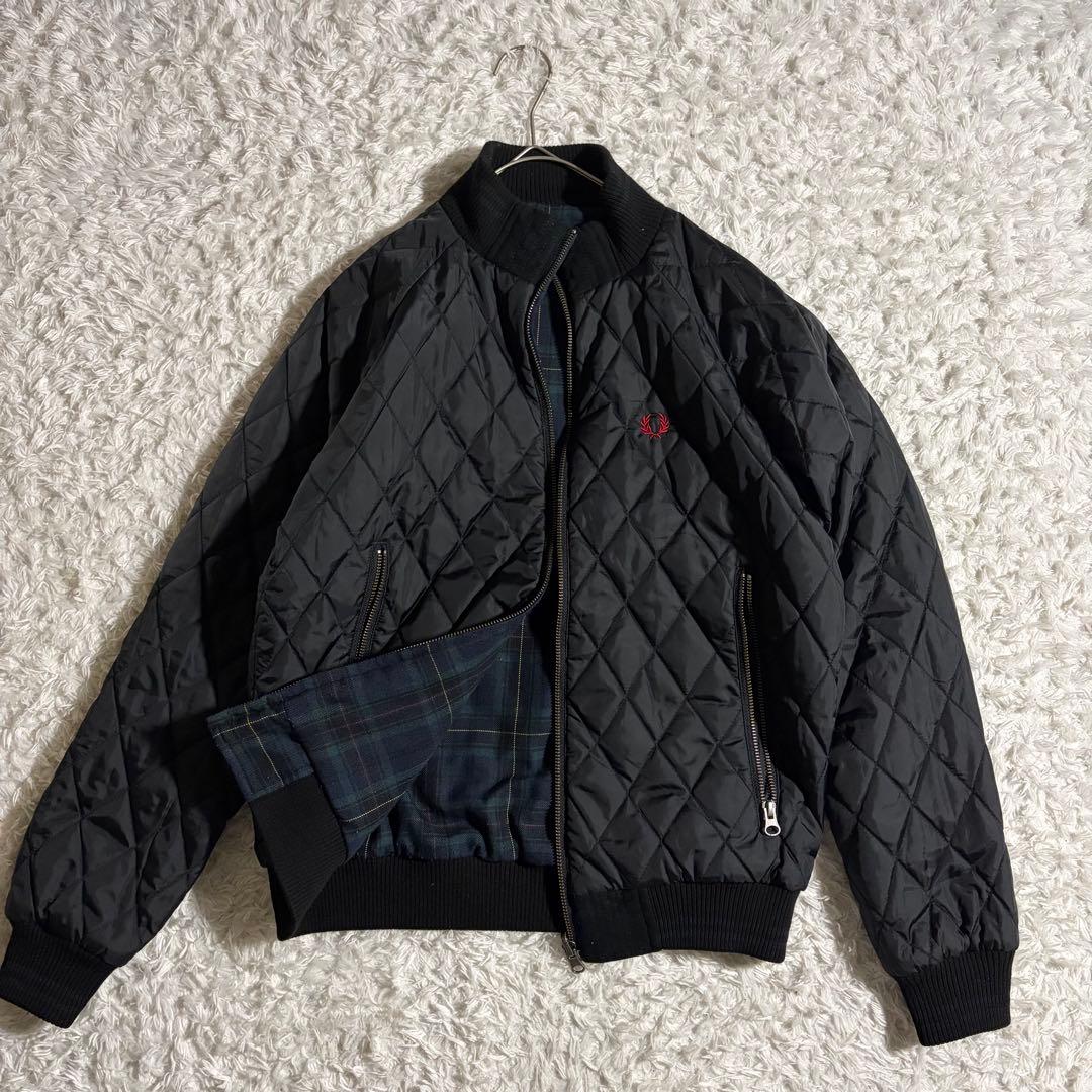 1621　フレッドペリー　キルティングジャケット　リバーシブル　ブラックウォッチ