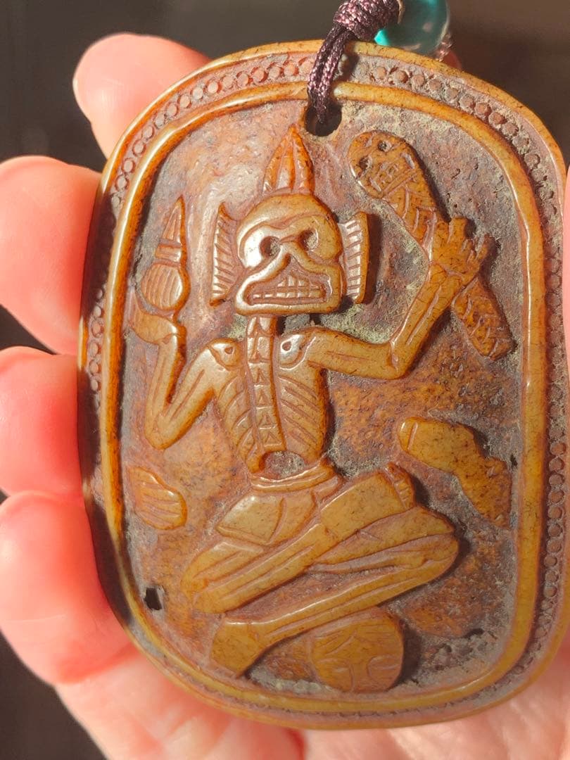 呪物　カパラ　天珠　チベット　カパーラ　頭蓋骨　根付　クマントーン　プラクルアン