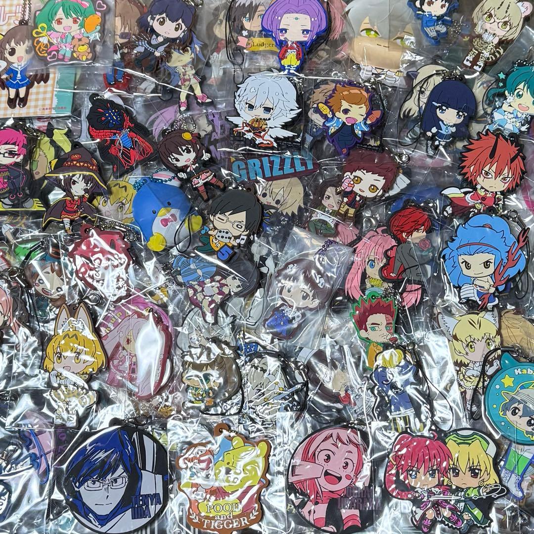 アニメ・キャラクター系グッズ ラバーストラップ系まとめ売り 約1074個セット