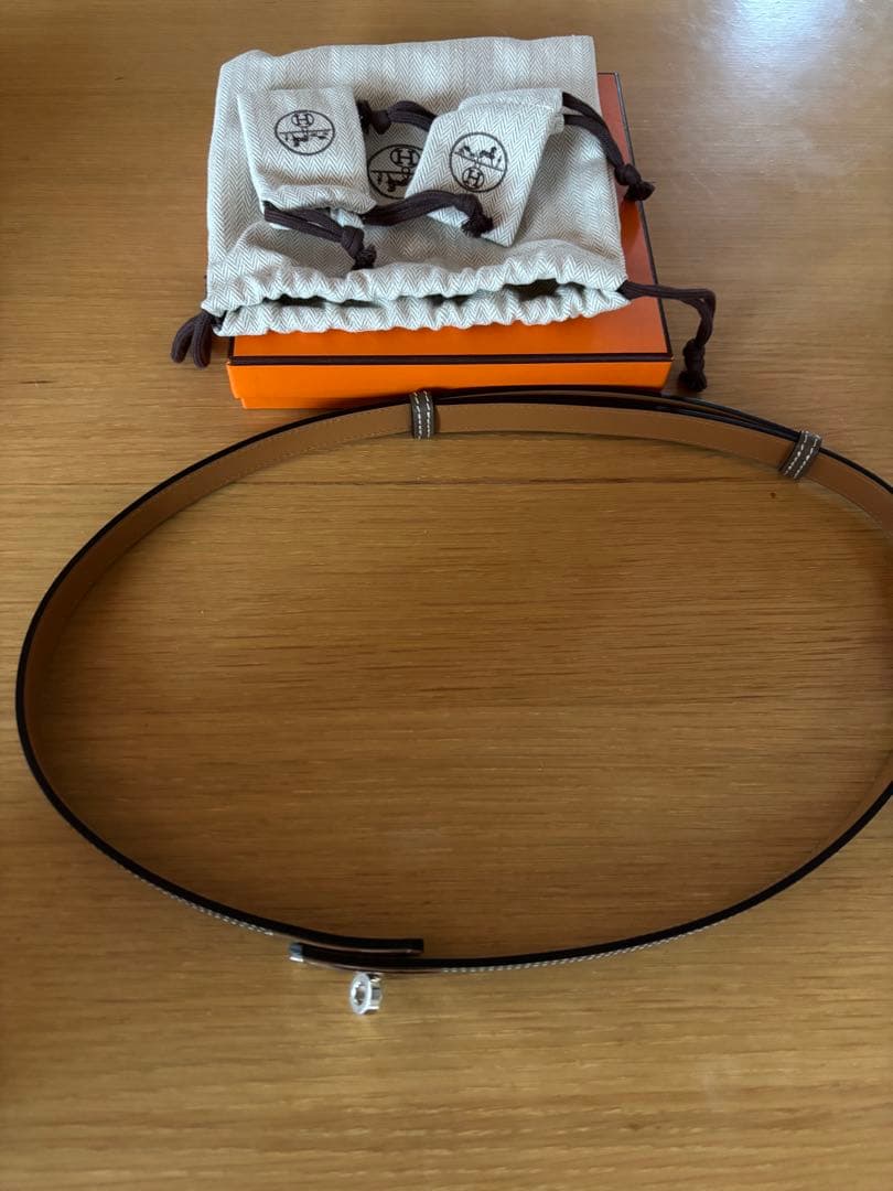 mm　HERMES ケリーベルト　エトゥープ