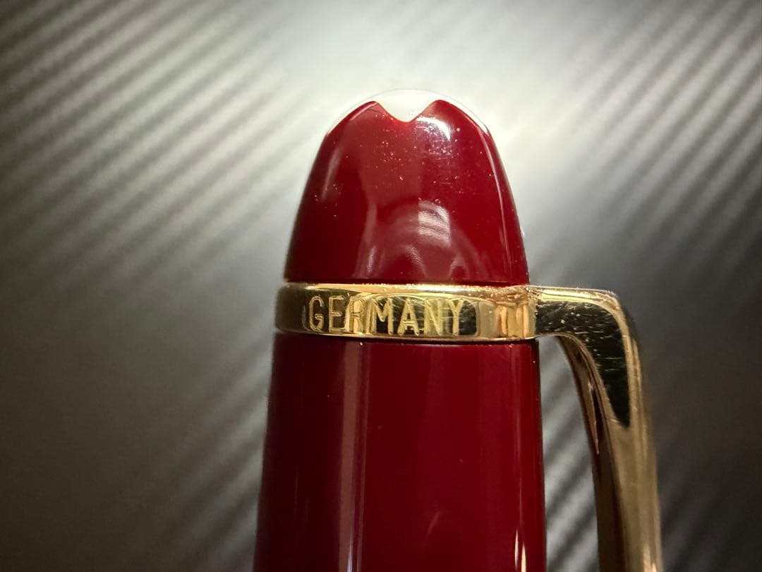 美品 Mont Blanc 144 万年筆 ボルドー 中白 F 細字