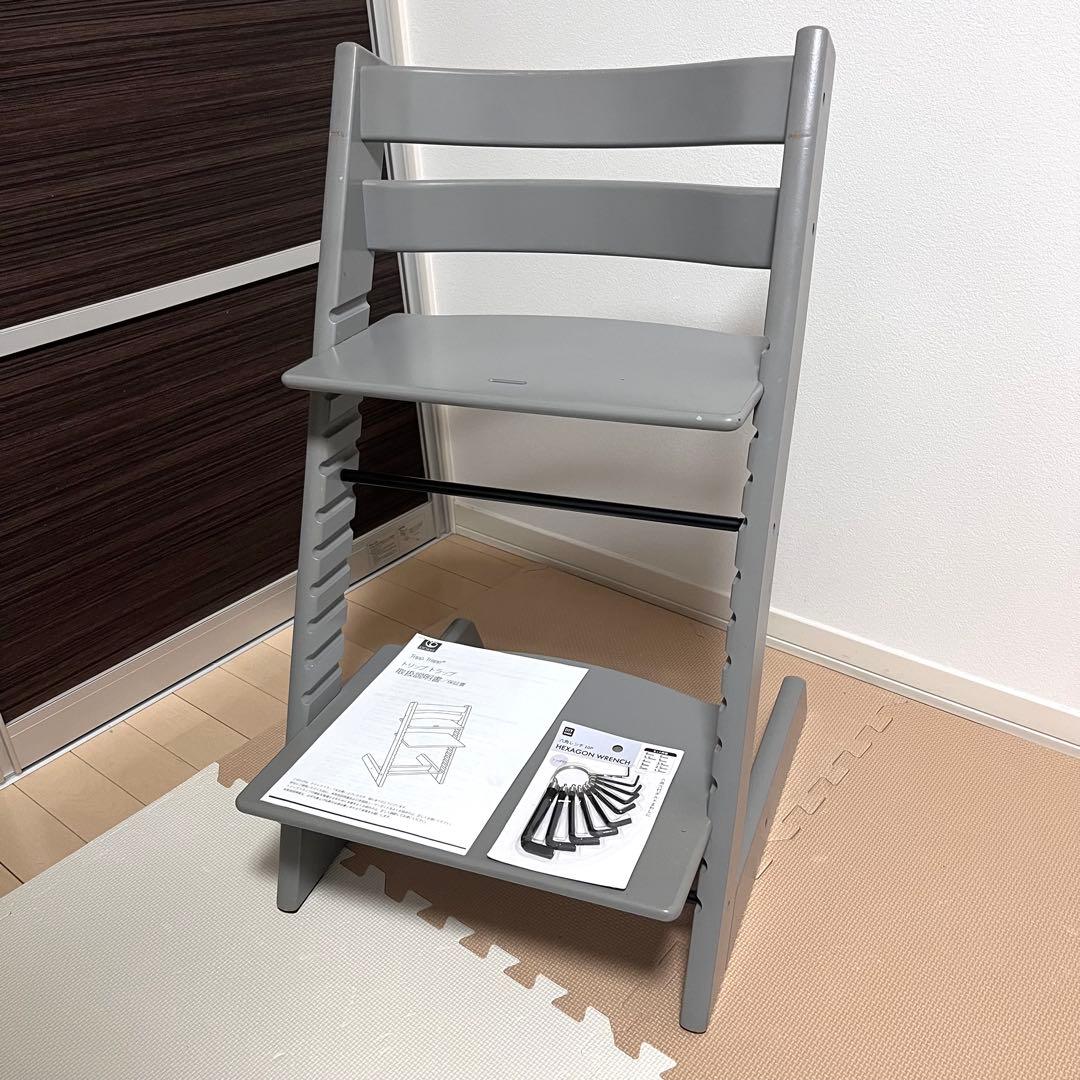 【新型】ストッケ トリップトラップ ストームグレー　No4