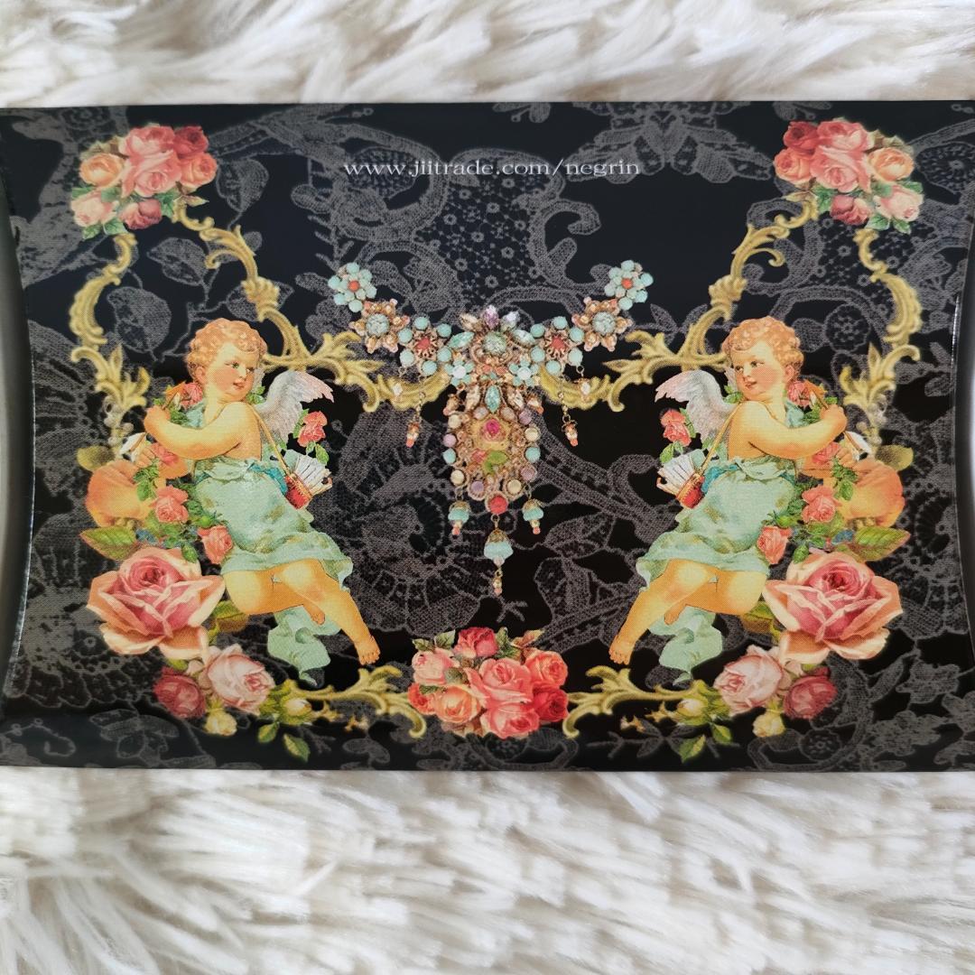 ミハエルネグリン Michal Negrin　フラワーモチーフ　レースバレッタ