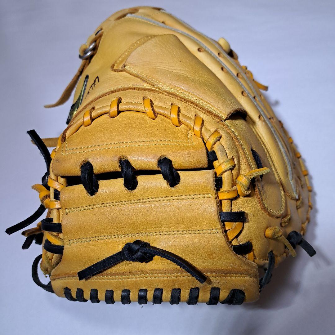 ミズノ FIELDGLISTER 軟式キャッチャーミット イエロー　オイル付き