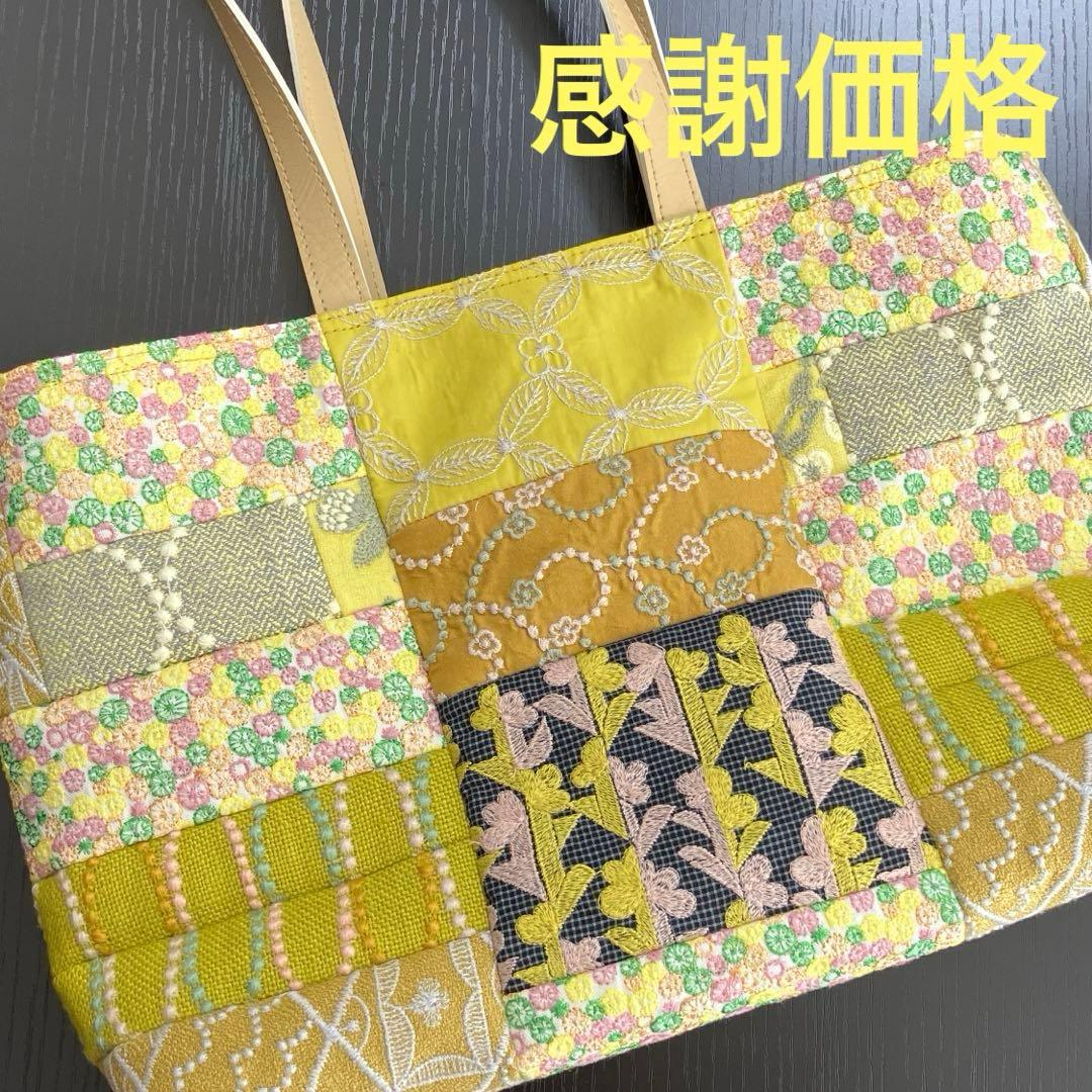 v)ミナペルホネン☆ハンドメイド パッチ肩掛けバッグ(symphony)