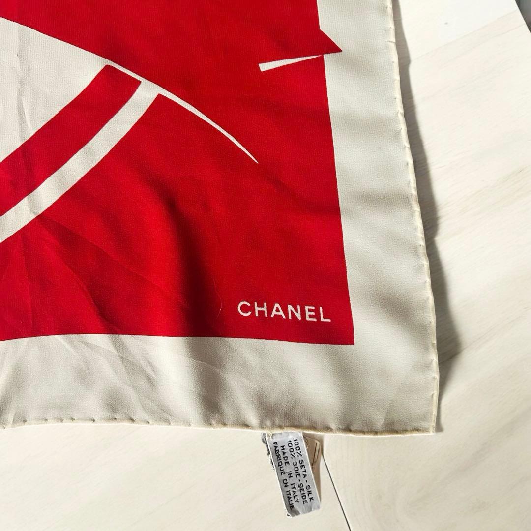 【新品未使用】CHANEL シャネル 　ビンテージ　シルク　スカーフ