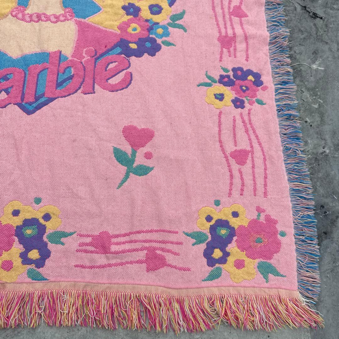 バービー　ブランケット　マルチカバー　ソファーカバー　ラグ　155x135