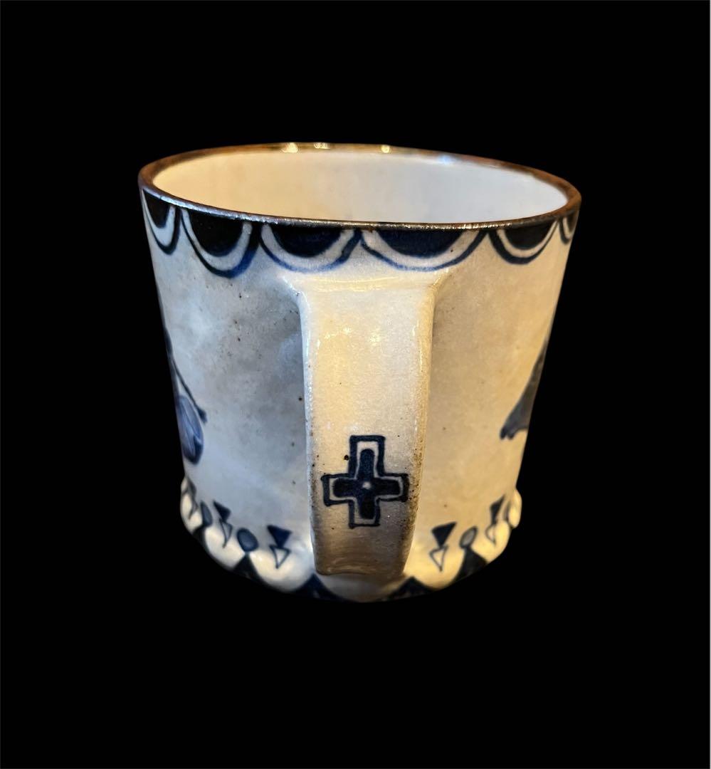 ヒヅミ峠舎 マグカップ大/染付、絵付