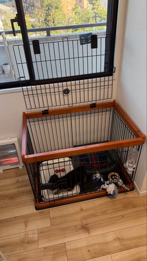 犬用ケージ 小型中型犬用 上部開閉式