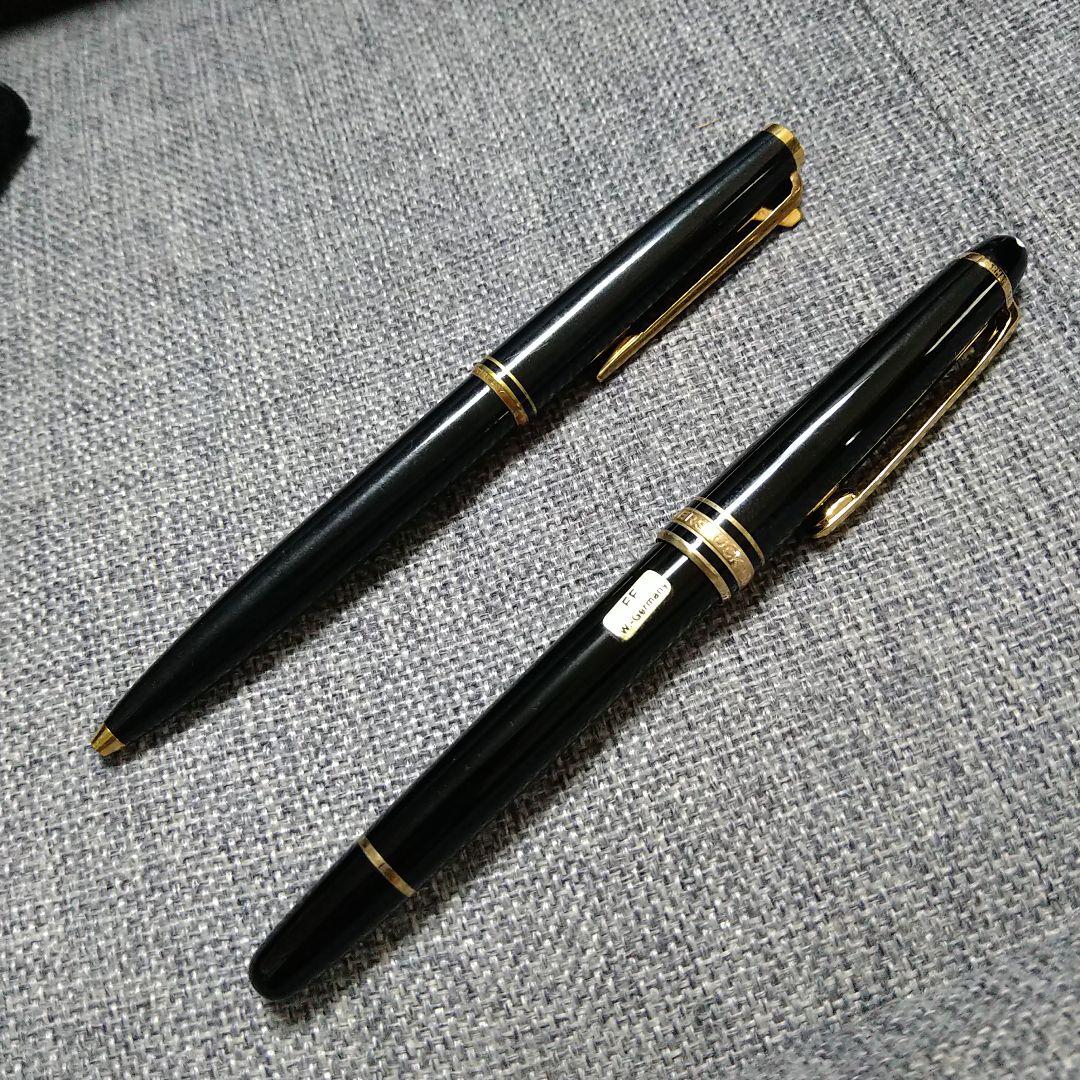 14Ｋ金先♪万年筆・ボールペンセットMONTBLANC-MEISTERSTUCK
