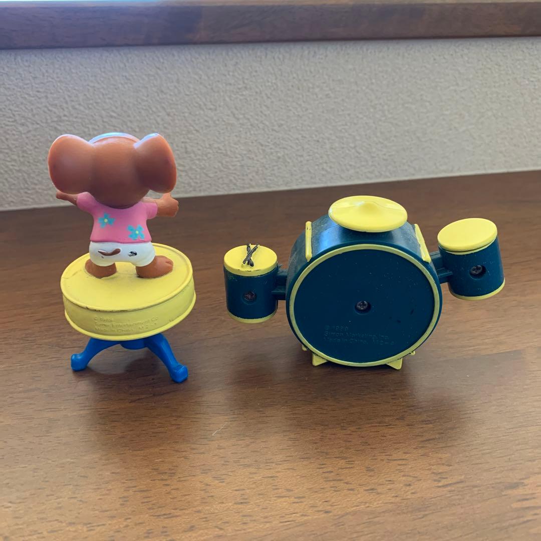 トムとジェリー フィギュアとドラムセット　ビンテージ