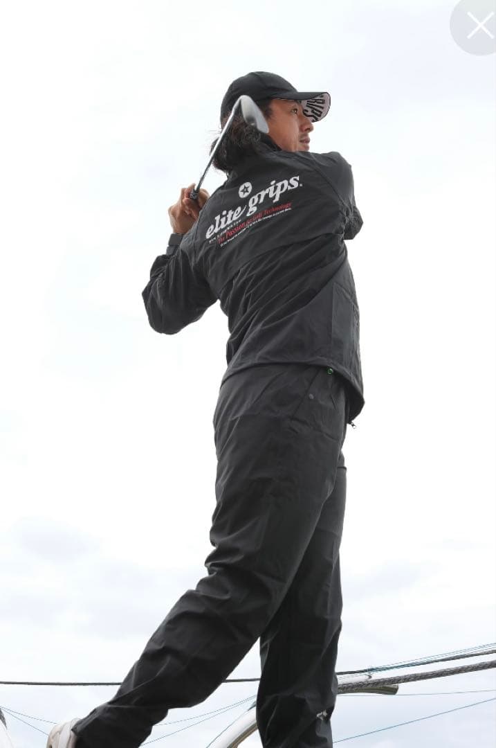 新品　エリートグリップ　レインウエア　フードなし ブラック　サイズS