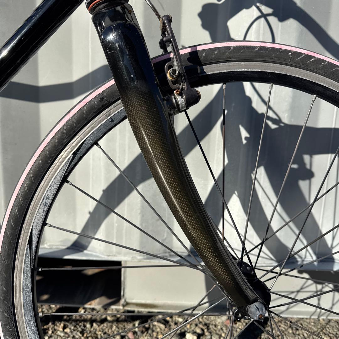 チューブ交換済 クロモリフレーム カーボンフォーク シクロクロスバイク 現状渡し