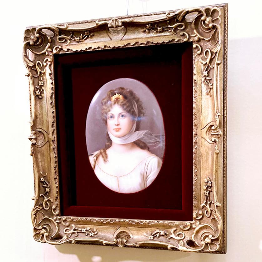 【希少・KPMベルリン 】ルイーゼ王妃 陶板画／額装 アンティーク 投資アート